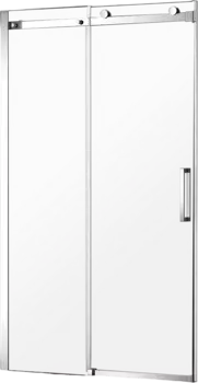 Душевая дверь в нишу AQUAme AQM4201F-12 120 см, профиль хром, стекло прозрачное