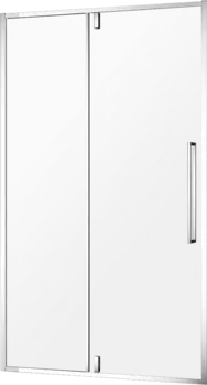 Душевая дверь в нишу AQUAme AQM7108-9 90 см, профиль хром, стекло прозрачное