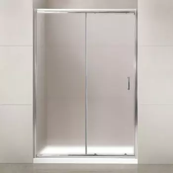 Душевая дверь в нишу BelBagno Uno 195 BF 1 130 P Cr стекло текстурное UNO-195-BF-1-130-P-Cr