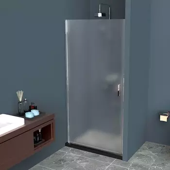 Душевая дверь в нишу BelBagno Uno B-1-90-P-Cr стекло текстурное UNO-B-1-90-P-Cr