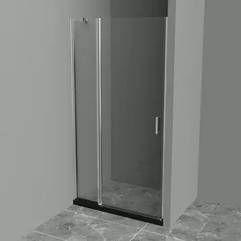 Душевая дверь в нишу BelBagno Uno B-12-30+70-C-Cr стекло прозрачное UNO-B-12-30+70-C-Cr