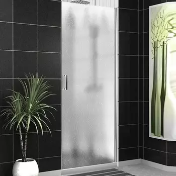 Душевая дверь в нишу BelBagno Uno UNO-B-1-60-CH-Cr стекло рифленое