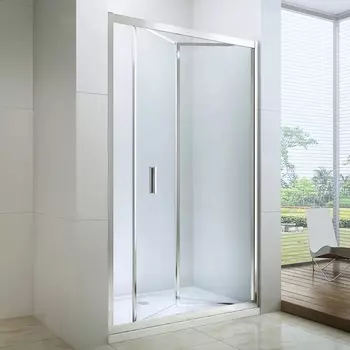Душевая дверь в нишу Berges Wasserhaus Legos LS-4 90 см, профиль хром, стекло прозрачное /062028