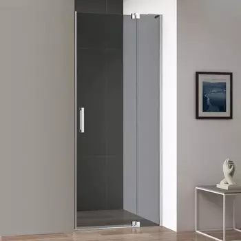 Душевая дверь в нишу Cezares Slider B 1 90/100 Grigio Cr профиль хром, стекло серое SLIDER-B-1-90/100-GRIGIO-Cr