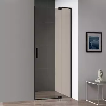 Душевая дверь в нишу Cezares Slider B 1 90/100 BR Nero профиль черный, стекло бронза SLIDER-B-1-90/100-BR-NERO