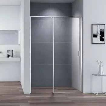Душевая дверь в нишу Cezares Urban B 12 110 C Cr профиль хром, стекло прозрачное URBAN-B-12-110-C-CR