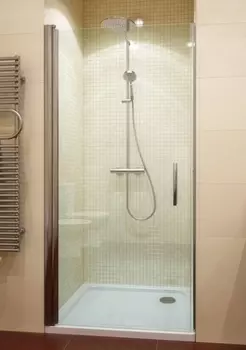 Душевая дверь в нишу GuteWetter Lux Door GK-601 левая 70 см стекло бесцветное, профиль хром LUX DOOR GK-601 CR CH02 1 L 70