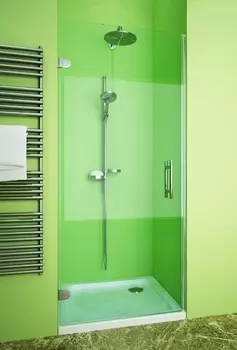 Душевая дверь в нишу GuteWetter Lux Door GK-001 левая 90 см стекло бесцветное, фурнитура хром LUX DOOR GK-001 CR CH02 1 L 90