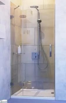 Душевая дверь в нишу GuteWetter Lux Door GK-002A левая 95 см стекло бесцветное, фурнитура хром LUX DOOR GK-002A CR CH02 1 L 95