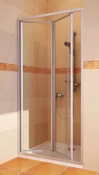 Душевая дверь в нишу GuteWetter Practic Door GK-404 левая (78-82)x190 стекло бесцветное, профиль мат. хром PRACTIC DOOR GK-404 MCR 1 L 78-82