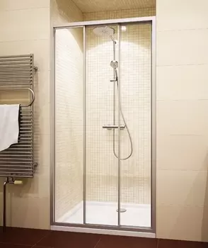 Душевая дверь в нишу GuteWetter Practic Door GK-403 135-139 см стекло бесцветное, профиль матовый хром PRACTIC DOOR GK-403 MCR 1 135-139