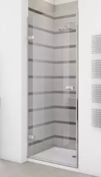 Душевая дверь в нишу GuteWetter Trend Door GK-861 левая 75 см стекло бесцветное Two, фурнитура хром TREND Door GK-861 Two CR CH113 1 L 75