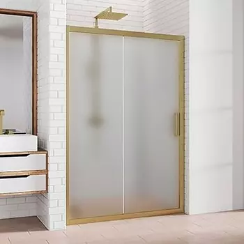 Душевая дверь в нишу Kubele DE019D2-MAT-BR 155 см, профиль бронза DE019D2-MAT-BR-155х200