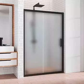 Душевая дверь в нишу Kubele DE019D2-MAT-BLMT 175 см, профиль матовый черный DE019D2-MAT-BLMT-175х200