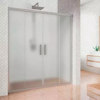 Душевая дверь в нишу Kubele DE019D4-MAT-MT 215 см, профиль матовый хром DE019D4-MAT-MT-215х200