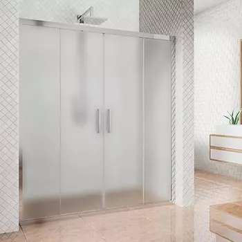 Душевая дверь в нишу Kubele DE019D4-MAT-CH 225 см, профиль хром DE019D4-MAT-CH-225х200