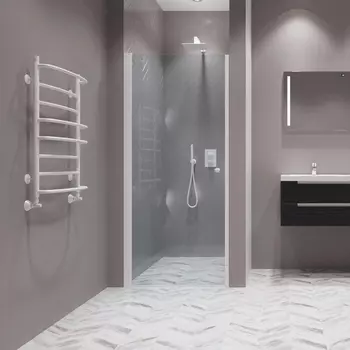 Душевая дверь в нишу Kubele DE020 DE020D601-CLN-WTMT-50х200 50, профиль белый матовый