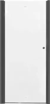 Душевая дверь в нишу Parly DE90B 90x185, профиль черный, стекло прозрачное /9286