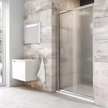 Душевая дверь в нишу Ravak BLDP2-120 Grape, профиль хром 0PVG0C00ZG