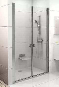 Душевая дверь в нишу Ravak Chrome CSDL2-100 Transparent профиль блестящий 0QVACC0LZ1