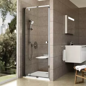 Душевая дверь в нишу Ravak PDOP1-90 Transparent, профиль хром 03G70C00Z1