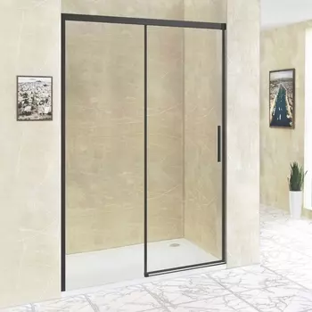 Душевая дверь в нишу RGW Leipzig LE-12B 160 см профиль черный 34121216-14