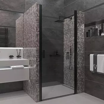 Душевая дверь в нишу Veconi Vianno VN-43B 90 см, профиль черный VN43B-90-01-C5