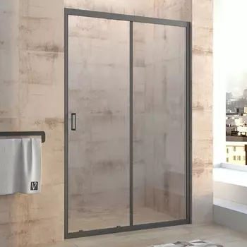 Душевая дверь в нишу Veconi Vianno VN-46B 110 см, профиль черный VN46B-110-01-C5