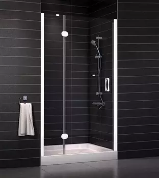 Душевая дверь в нишу Vegas Glass AFP 0100 01 01 L стекло прозрачное, 100 AFP 100 01 01 L