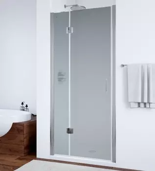 Душевая дверь в нишу Vegas Glass AFP 0100 07 10 L профиль матовый хром, стекло сатин AFP 100 07 10 L