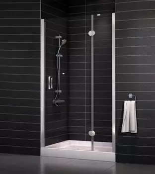 Душевая дверь в нишу Vegas Glass AFP 0100 08 01 R стекло прозрачное, 100 AFP 100 08 01 R