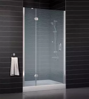 Душевая дверь в нишу Vegas Glass AFP 0100 08 02 L стекло шиншилла, 100 AFP 100 08 02 L