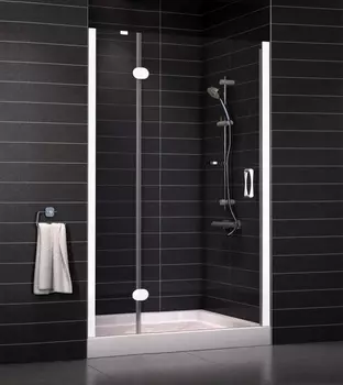 Душевая дверь в нишу Vegas Glass AFP 0110 01 01 L стекло прозрачное, 110, проем 73 см AFP 110 01 01 L