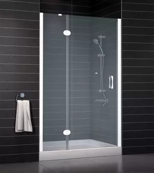 Душевая дверь в нишу Vegas Glass AFP 0110 01 10 L стекло сатин, 110, проем 63 см