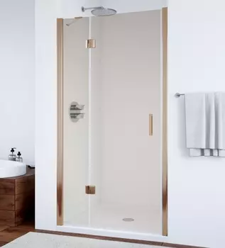 Душевая дверь в нишу Vegas Glass AFP 0110 05 05 L профиль бронза, стекло бронза, проем 73 см AFP 110 05 05 L