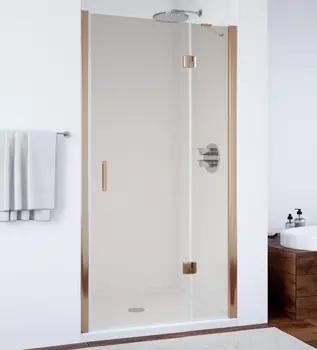 Душевая дверь в нишу Vegas Glass AFP 0110 05 05 R профиль бронза, стекло бронза, проем 73 см AFP 110 05 05 R