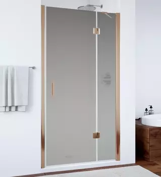 Душевая дверь в нишу Vegas Glass AFP 0110 05 10 R профиль бронза, стекло сатин, проем 73 см AFP 110 05 10 R