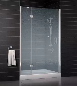 Душевая дверь в нишу Vegas Glass AFP 0110 08 02 L стекло шиншилла, 110, проем 73 см AFP 110 08 02 L