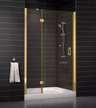 Душевая дверь в нишу Vegas Glass AFP 0110 09 05 L стекло бронза, 110, проем 63 см