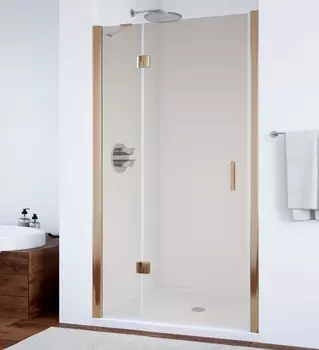 Душевая дверь в нишу Vegas Glass AFP 0120 05 05 L профиль бронза, стекло бронза AFP 120 05 05 L