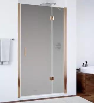 Душевая дверь в нишу Vegas Glass AFP 0120 05 10 R профиль бронза, стекло сатин AFP 120 05 10 R