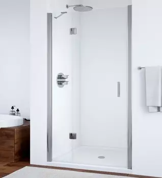 Душевая дверь в нишу Vegas Glass AFP 0120 07 01 L профиль матовый хром, стекло прозрачное AFP 120 07 01 L