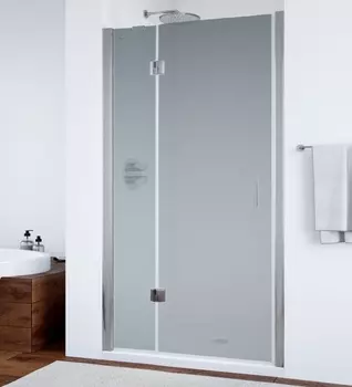 Душевая дверь в нишу Vegas Glass AFP 0120 07 10 L профиль матовый хром, стекло сатин AFP 120 07 10 L