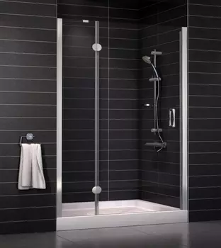 Душевая дверь в нишу Vegas Glass AFP 0120 08 01 L стекло прозрачное, 120 AFP 120 08 01 L