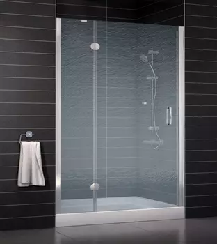 Душевая дверь в нишу Vegas Glass AFP 0120 08 02 L стекло шиншилла, 120 AFP 120 08 02 L