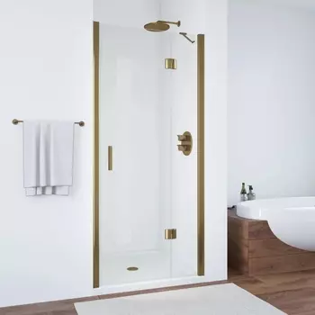 Душевая дверь в нишу Vegas Glass AFP TUR NOVO h1890 100 05 01 R профиль бронза, стекло прозрачное