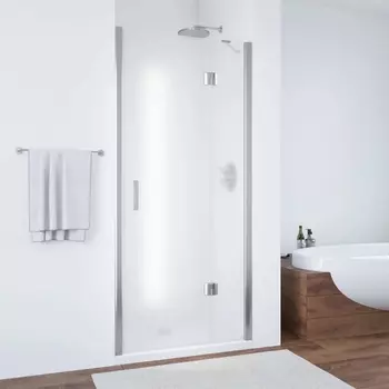 Душевая дверь в нишу Vegas Glass AFP TUR NOVO h1890 100 08 10 R профиль глянцевый хром, стекло сатин