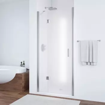 Душевая дверь в нишу Vegas Glass AFP TUR NOVO h1890 100 08 10 L профиль глянцевый хром, стекло сатин