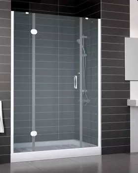 Душевая дверь в нишу Vegas Glass AFP-F 130 01 10 L стекло сатин, 130