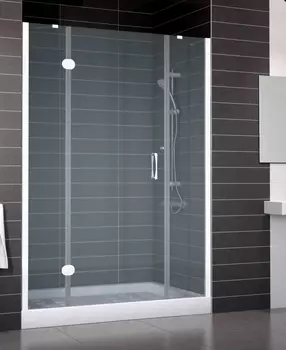 Душевая дверь в нишу Vegas Glass AFP-F 140 01 01 L стекло сатин, 140 AFP-F 140 01 10 L